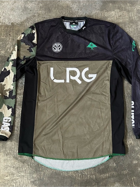 Lrg Other - LRG Mesh Motocross Jersey Longsleeve - Olive, Black & Camo